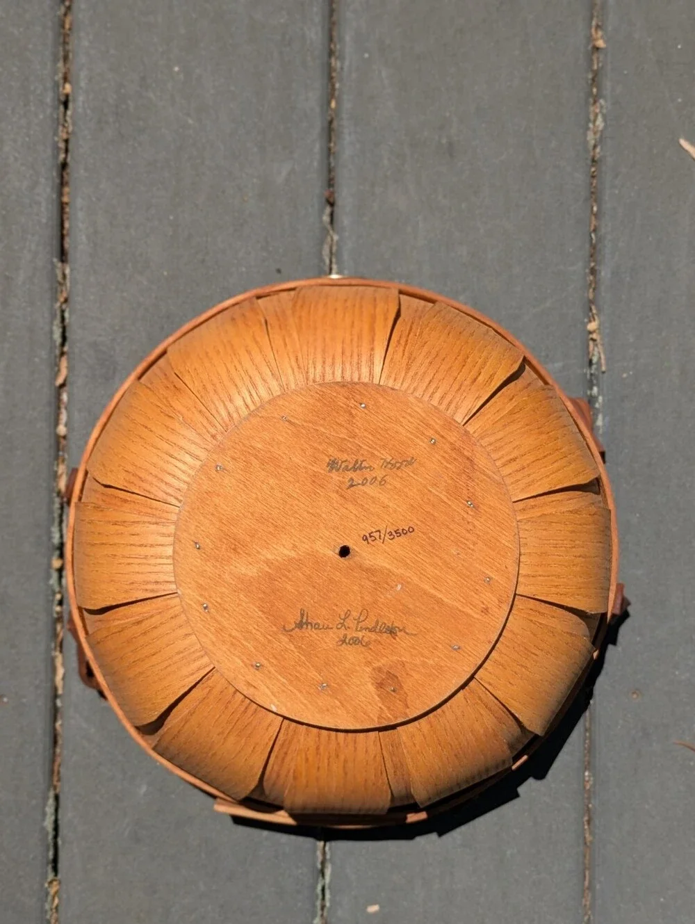 Peterboro Basket Co with Leather Handles - Limited Edition